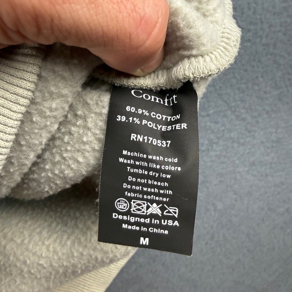 Comfrt Sweatsuit Men's M Beige Hoodie Sweatpants Loungewear Leisure Fleece - Picture 7 of 16